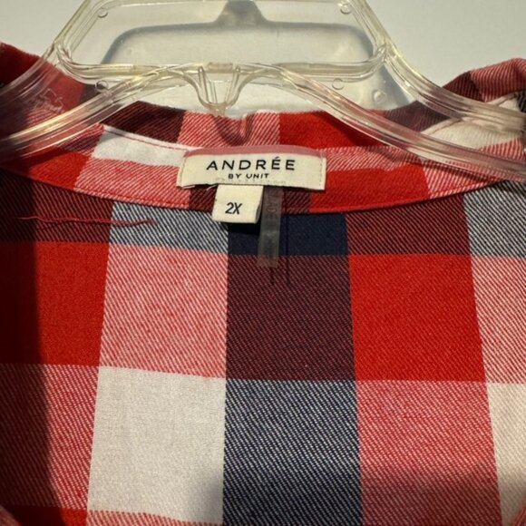 Women’s Boutique Long-Sleeve Flannel Tunic - EUC - Size 2X - Picture 2 of 2